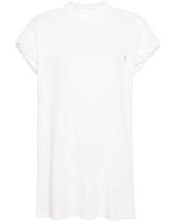 The Attico - Shoulder-padded Waflle-effect T-shirt - Lyst