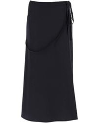 Lemaire - Wool Wrap Skirt With Pockets - Lyst