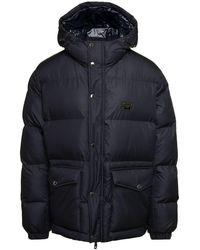 Dolce & Gabbana - Black Down Jacket With Patch Pockets At The Front In Polyester Man - Lyst
