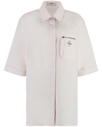 Fendi - Short Sleeve Cotton Shirt - Lyst