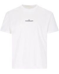 Maison Margiela - Distorted Logo' T-Shirt - Lyst