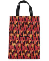 Palm Angels - Classic Logo Flames Tote Bag - Lyst