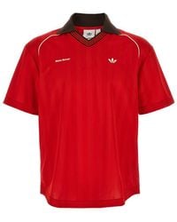 adidas - Scarlet Jacquard Football Tshirt - Lyst