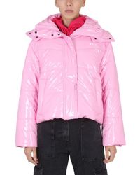 MSGM - Down Jacket With Hood - Lyst