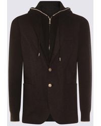 Eleventy - Grey Wool Blazer - Lyst
