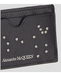 Alexander McQueen - Black Leather Cardholder - Lyst