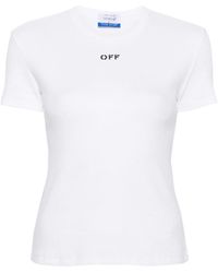 Off-White c/o Virgil Abloh - Off Stamp Rib Basic Tee - Lyst