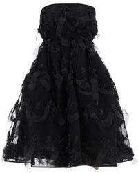 Simone Rocha - Tulle Dress With Bows And Embroidery - Lyst