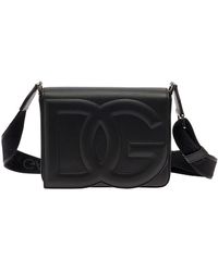 Dolce & Gabbana - 'Medium Dg Logo' Crossbody Bag With Quilted Logo - Lyst