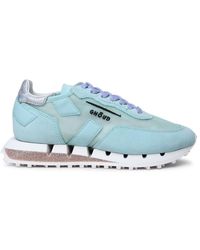 GHŌUD - 'rush' Turquoise Leather Blend Sneakers - Lyst