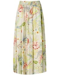 Twin Set - Giungla Ivory Long Skirt - Lyst
