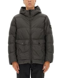 Stone Island - Down Jacket "crinckle Reps Ny" - Lyst