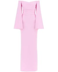 Solace London - Maxi Dress Eliana With Flared - Lyst