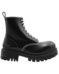 Balenciaga - Strike Lace-up Boots Shoes - Lyst