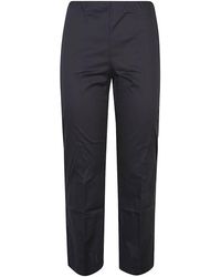 Liviana Conti - Cotton Blend Cropped Flared Trousers - Lyst