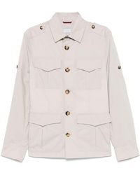 Brunello Cucinelli - Water Resistant Cotton Blend Jacket - Lyst