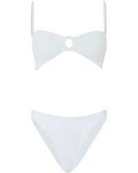 Hunza G - Misty Bikini With Pearl Circle - Lyst