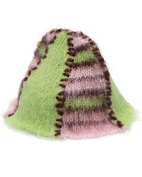 Marni - Colour-block Wool-mohair Blend Knit Beanie - Lyst