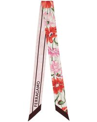 Ferragamo - Bandeau With Bouquet Print - Lyst