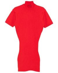 Jacquemus - La Robe Maille Castagna Short Dress - Lyst