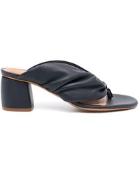 Forte Forte - Forte_forte Nappa Leather Heeled Thong Sandals Shoes - Lyst