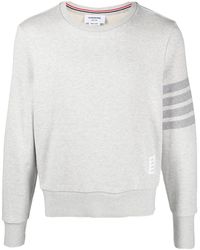 Thom Browne - 4-bar Stripes Cotton Sweatshirt - Men's - Cotton - Lyst