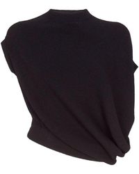 Fendi - Asymmetric Short Sleeve Top - Lyst