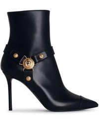 Balmain - 'Eva' Leather Ankle Boots - Lyst