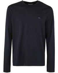 Michael Kors - Long Sleeve Sleek Mk Crew T-shirt Clothing - Lyst