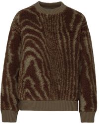 Stella McCartney - Teddy Sweater In Brown Wool Blend - Lyst