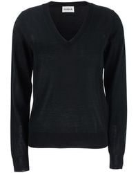 P.A.R.O.S.H. - V-Neck Long-Sleeved Sweater - Lyst