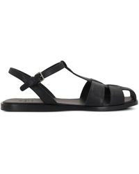 ローファー・オックスフォード Church'S Black Leather Nadine Mock Strap Shoes Church's Black leather Nadine mock strap shoes