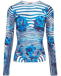 Jean Paul Gaultier - "Flower Body Morphing" Long Sleeve Top - Lyst