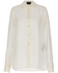 Tom Ford - Striped Silk Shirt Shirt, Blouse - Lyst