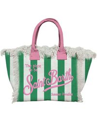Saint Barth - Mini Vanity Bag Cotton Canva Bag - Lyst