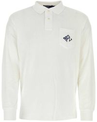Polo Ralph Lauren - 'Terry' Polo Shirt With Patch Pocket On The Front And Logo Detail - Lyst
