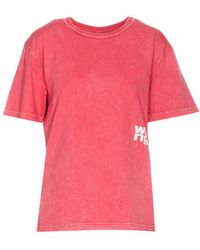 T By Alexander Wang - T-Shirt With Logo - Lyst