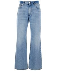 Haikure - 'Korea' Jeans With High Waist And Logo Patch On The Reari N Denim - Lyst
