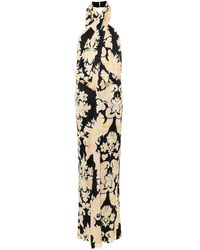 Etro - Long Dress With Paisley Print And Open Back - Lyst