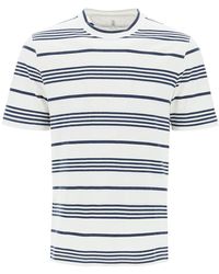 Brunello Cucinelli - Striped Crewneck T-Shirt - Lyst