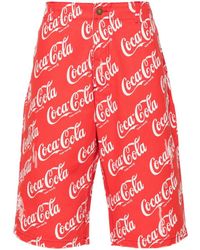 ERL - X Coca Cola Printed Shorts - Lyst