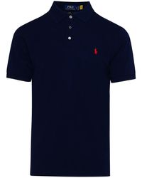 ralph lauren navy polka dot dress