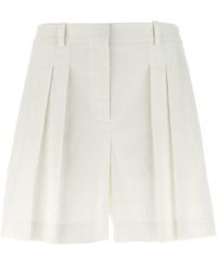Theory - Pleated Shorts - Lyst