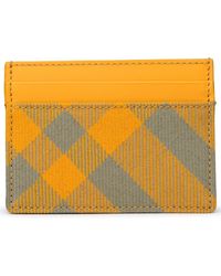 Burberry - Wool Blend Card Holder - Lyst