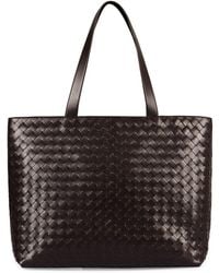 Bottega Veneta - Large Leather Tote Bag - Lyst