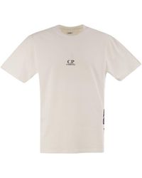 C.P. Company - Cotton T-Shirt With Print On The Back - Lyst