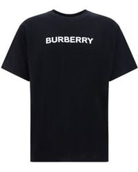 Burberry - Logo Cotton T-Shirt - Lyst