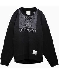 Maison Mihara Yasuhiro - Cotton Sweatshirt With Double Neckline - Lyst