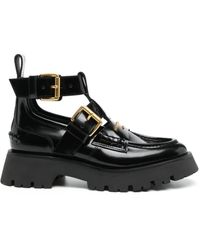Alexander Wang - Carter Lug Ankle Strap Boot Shoes - Lyst