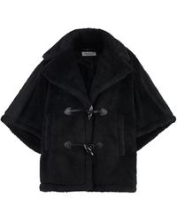 Max Mara - Vegan Fur Jacket With Toggle Buttons - Lyst